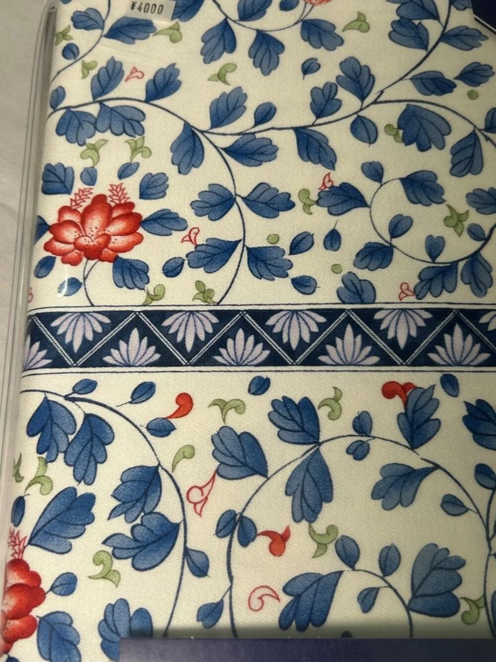 NEW Gen Collection Floral Tablecloth 130x170cm Blue & Red Designer Dining Linen